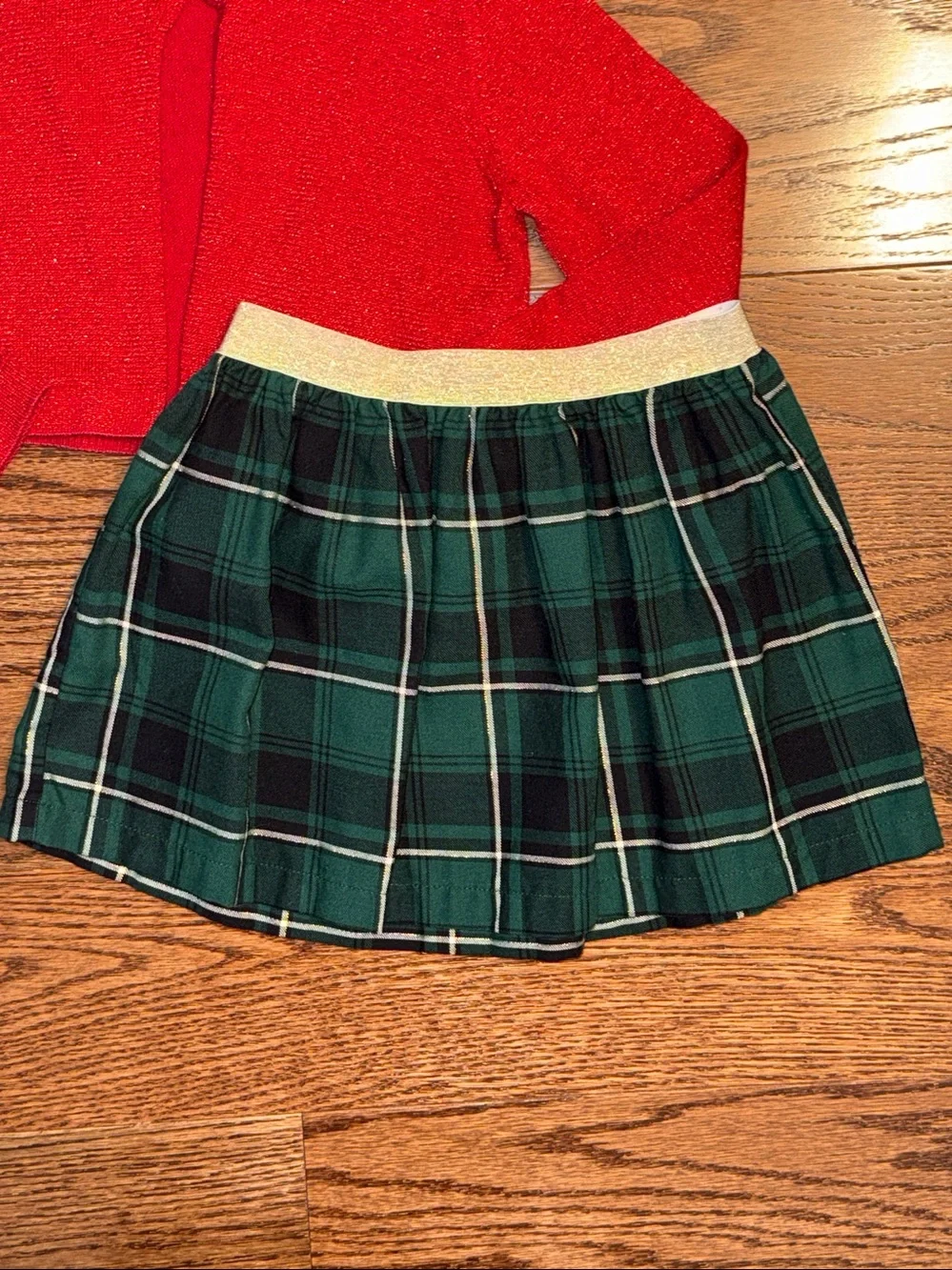 5t bundle of 3 girls Christmas pieces. Dress, skirt, shrug.